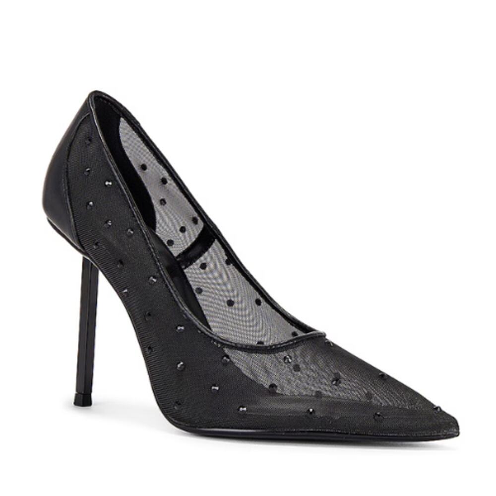 FEMME LA The Collette Pump in Black Diamond EUC Size 9
